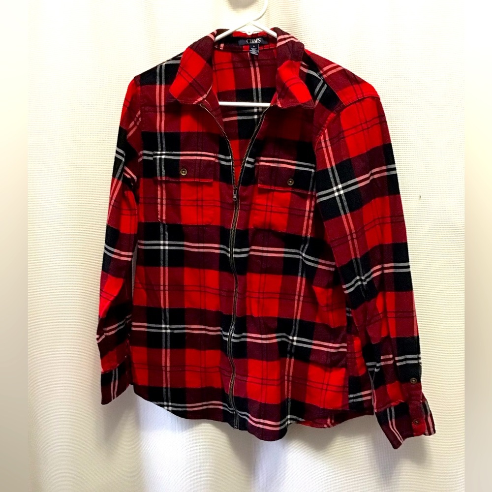 Chaps zipper flannel